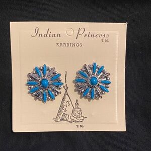 India Princess Earrings -NWT-Vintage!!